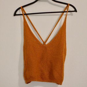 Moth Anthropologie Knit Cross Back